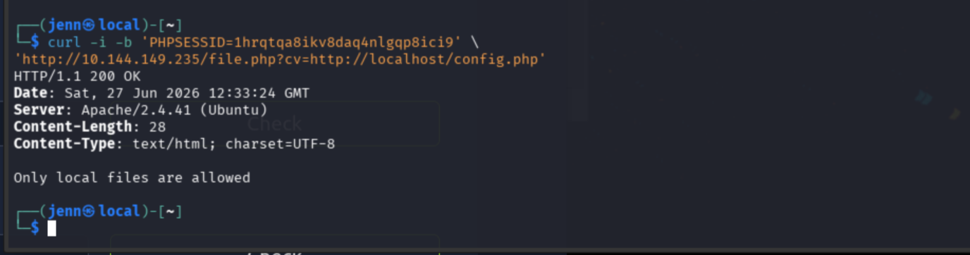 localhost fetch attempt blocked | loopback HTTP filtered